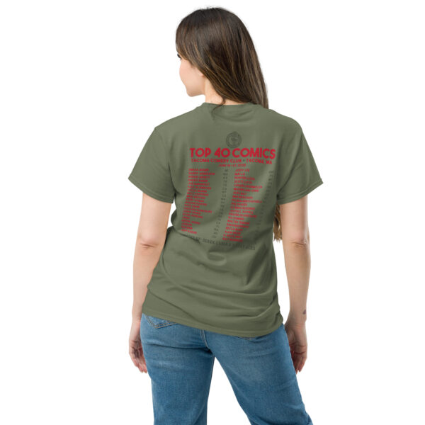 Tacoma Comedy Club Top 40 T-Shirt - Image 5